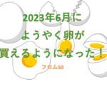 札幌では卵は2023年6月くらいから買えるようになりました！